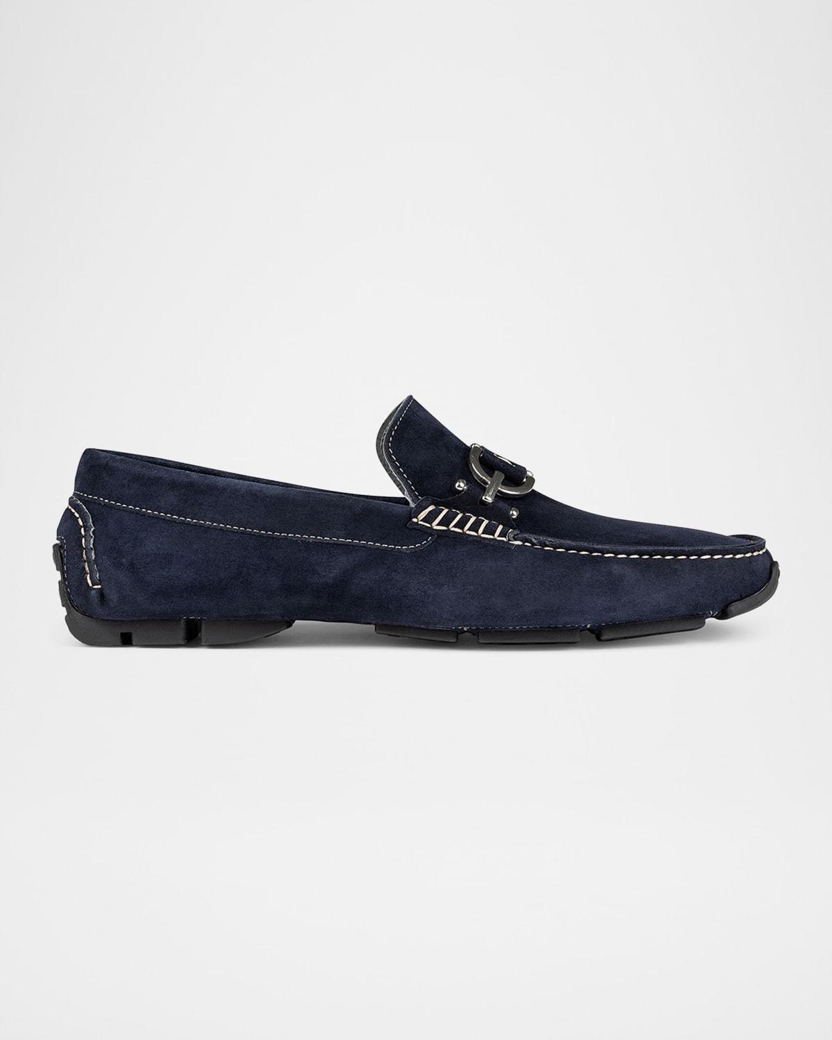 Mens Dacio Metal-Bit Suede Driving Loafers Product Image