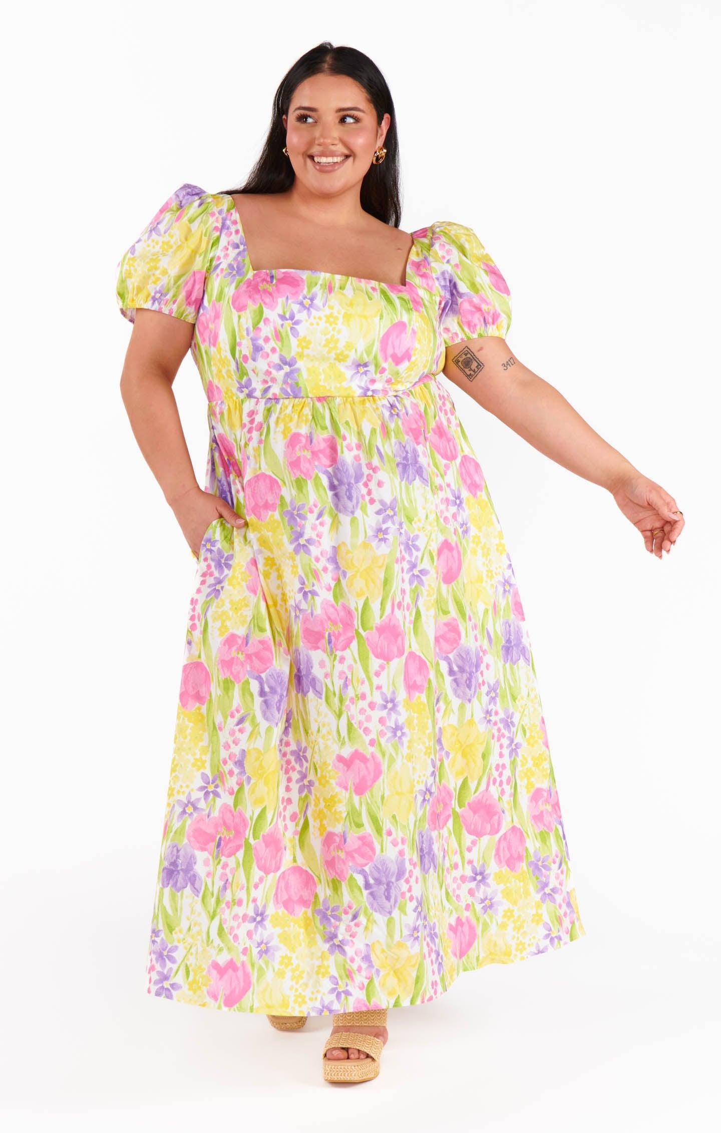 Smitten Midi Dress ~ Blooming Tulips Product Image