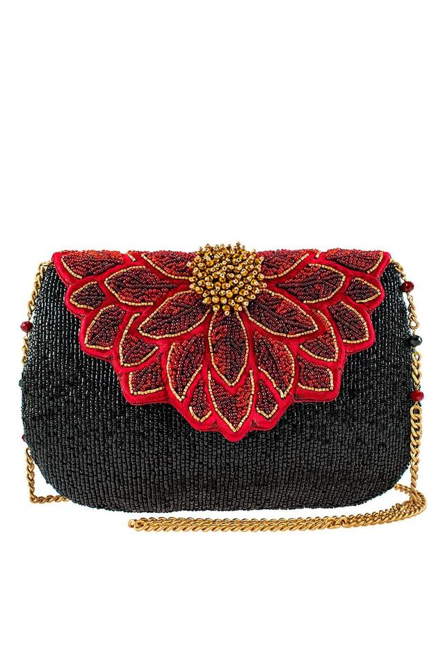 Crimson Bloom Crossbody Handbag Female Product Image