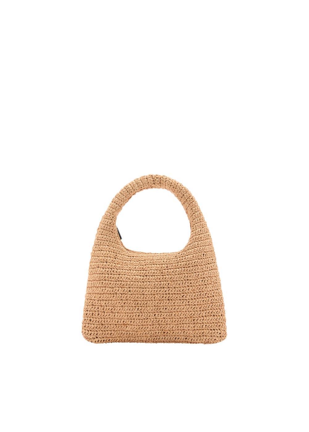 Mango Womens Natural Fiber Shoulder Bag Product Image