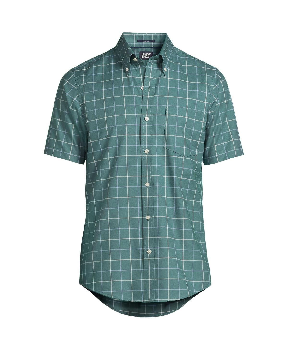 Mens Lands End Traditional-Fit No-Iron Button-Down Sport Shirt Product Image