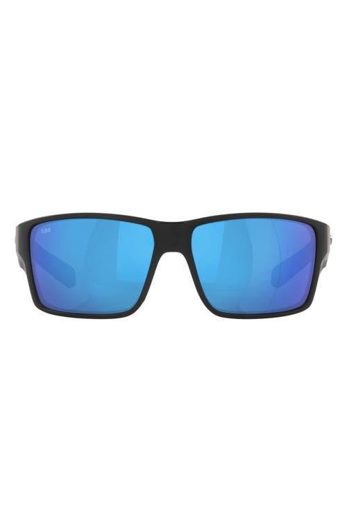 Costa Mens 6S9007 Reefton Mirrored Crystal 64mm Rectangle Polarized Sunglasses Product Image