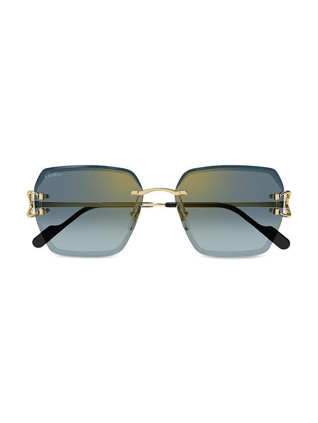 Cartier 58mm Geometric Sunglasses Product Image