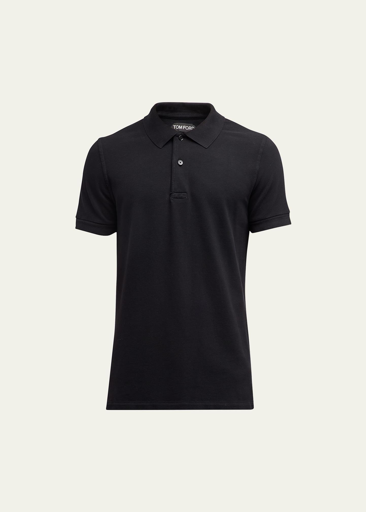 TOM FORD Short Sleeve Cotton Piqu Polo Product Image