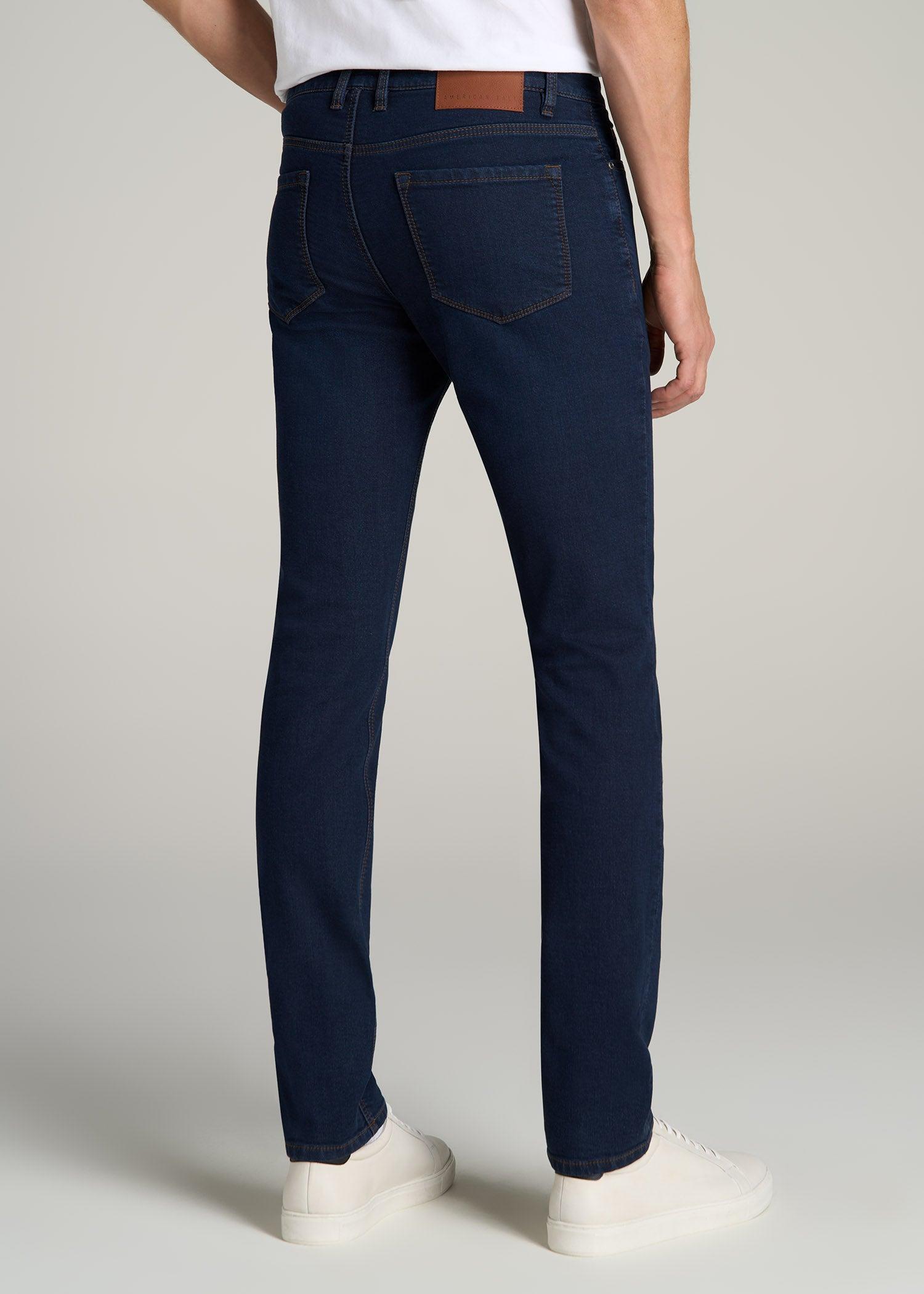 Dylan SLIM-FIT Fleeced Jeans for Tall Men in Rockies Blue Male Product Image