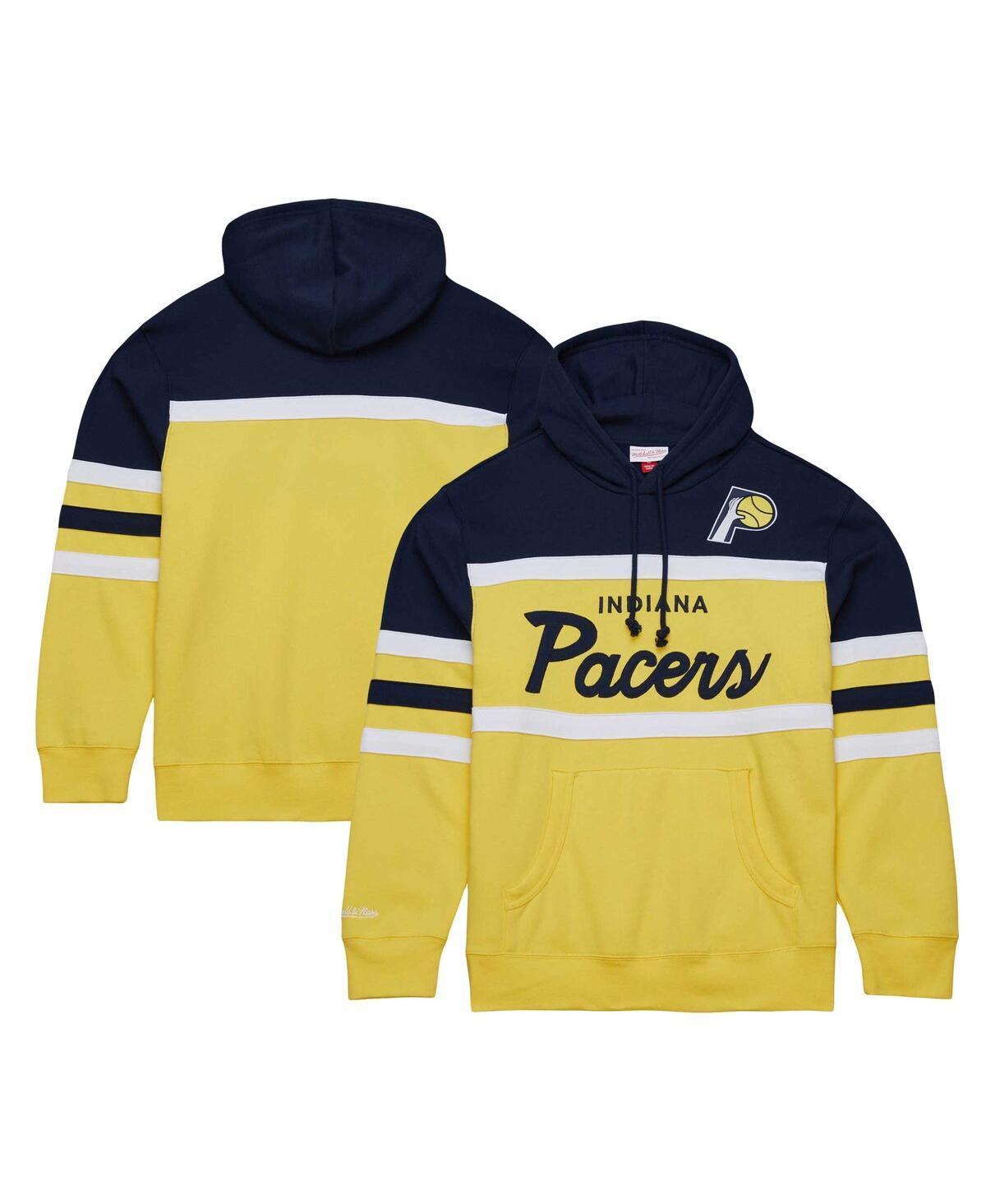 Mens Mitchell & Ness Navy Indiana Pacers Head Coach Pullover Hoodie - Navy Product Image