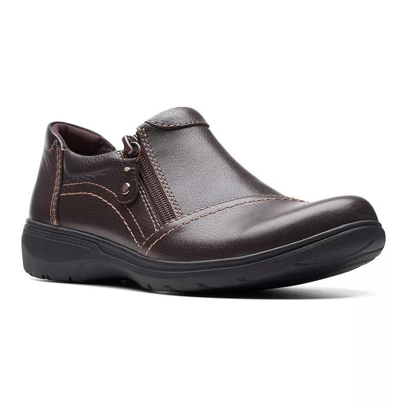 Clarks Womens Carleigh Ray Round-Toe Side-Zip Shoes Product Image