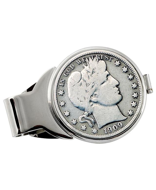 Mens American Coin Treasures Silver Barber Half Dollar Coin Money Clip Product Image