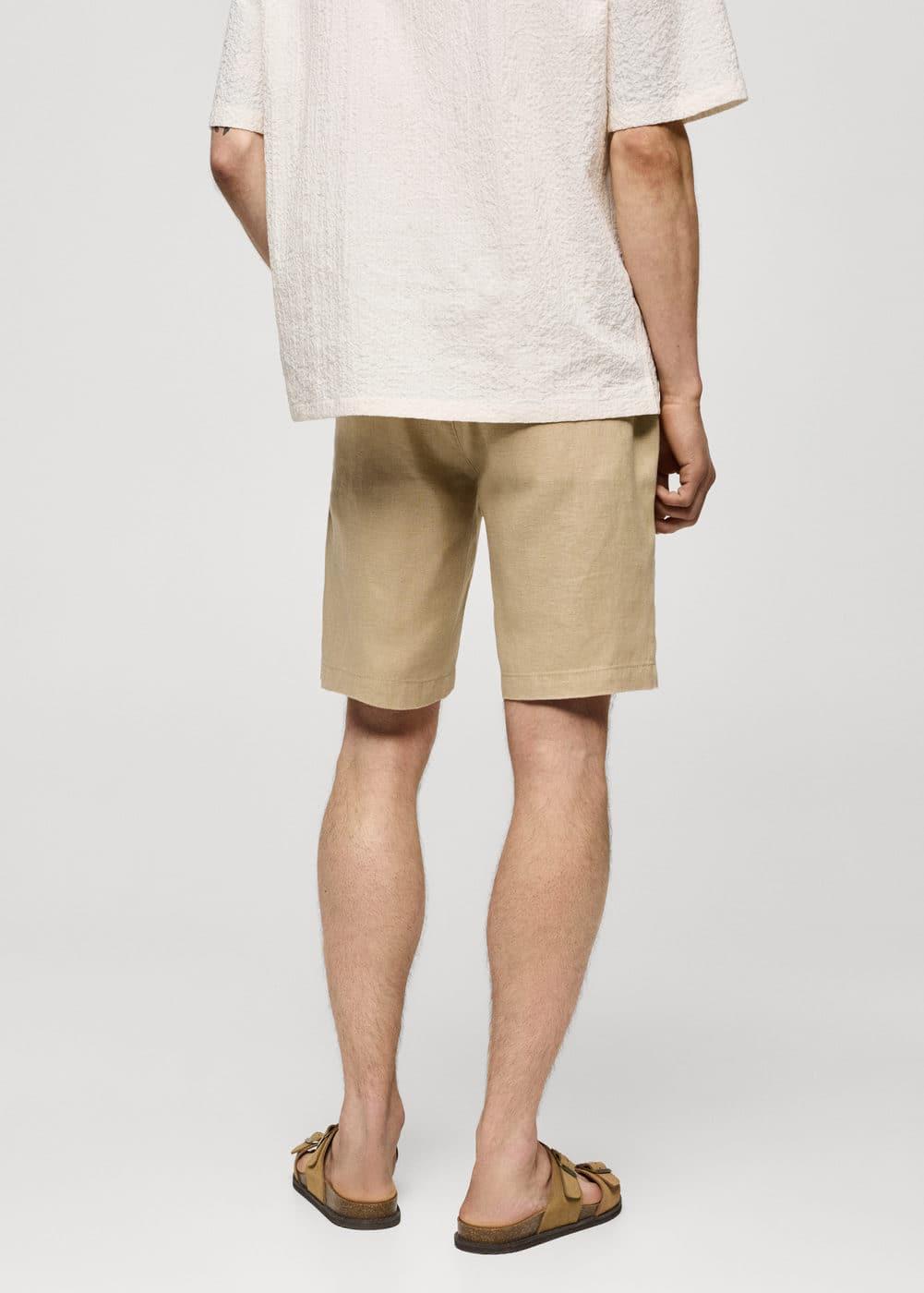 Mango Mens Drawstring Detail Bermuda Shorts Product Image