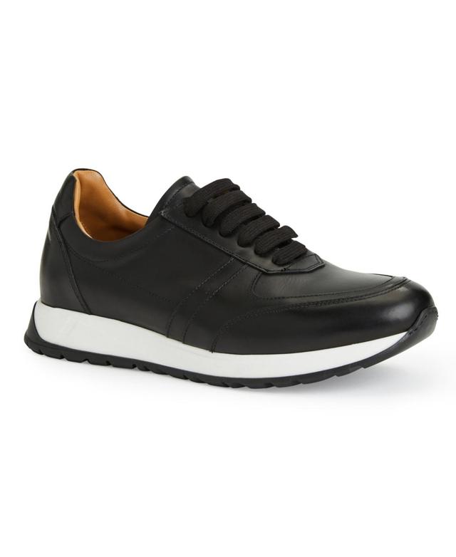 Bruno Magli Mens Ace Suede and Leather Athletic Lace-Up Sneakers Product Image