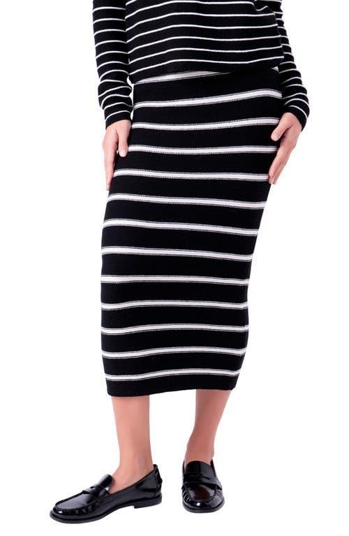 English Factory Stripe Sweater Skirt Product Image