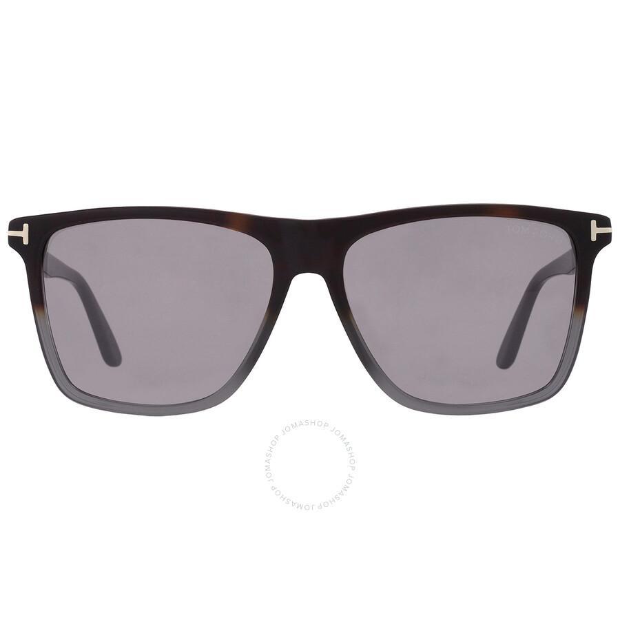 Fletcher Smoke Mirror Browline Men's Sunglasses Ft0832 55c 59 In Grey Product Image