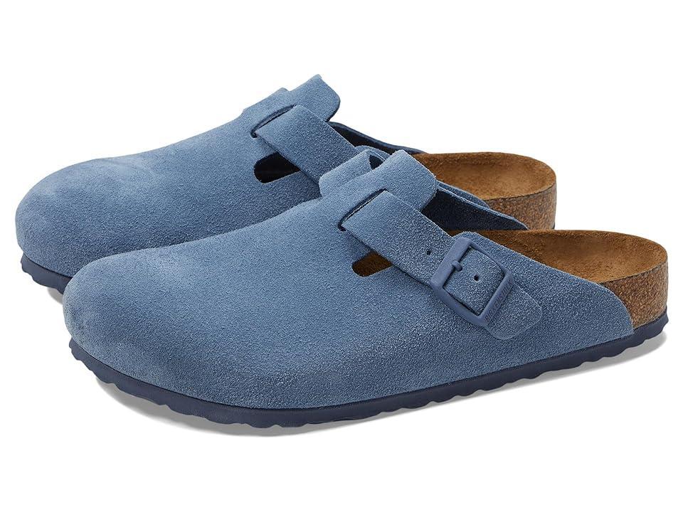 Birkenstock Boston Soft Footbed - Suede (Men) (Elemental ) Men's Clog Shoes Product Image