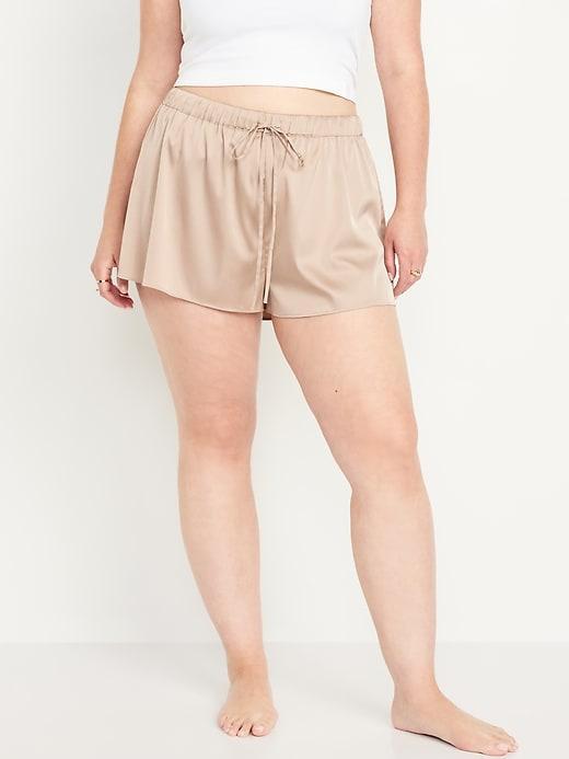 Satin Pajama Shorts Product Image