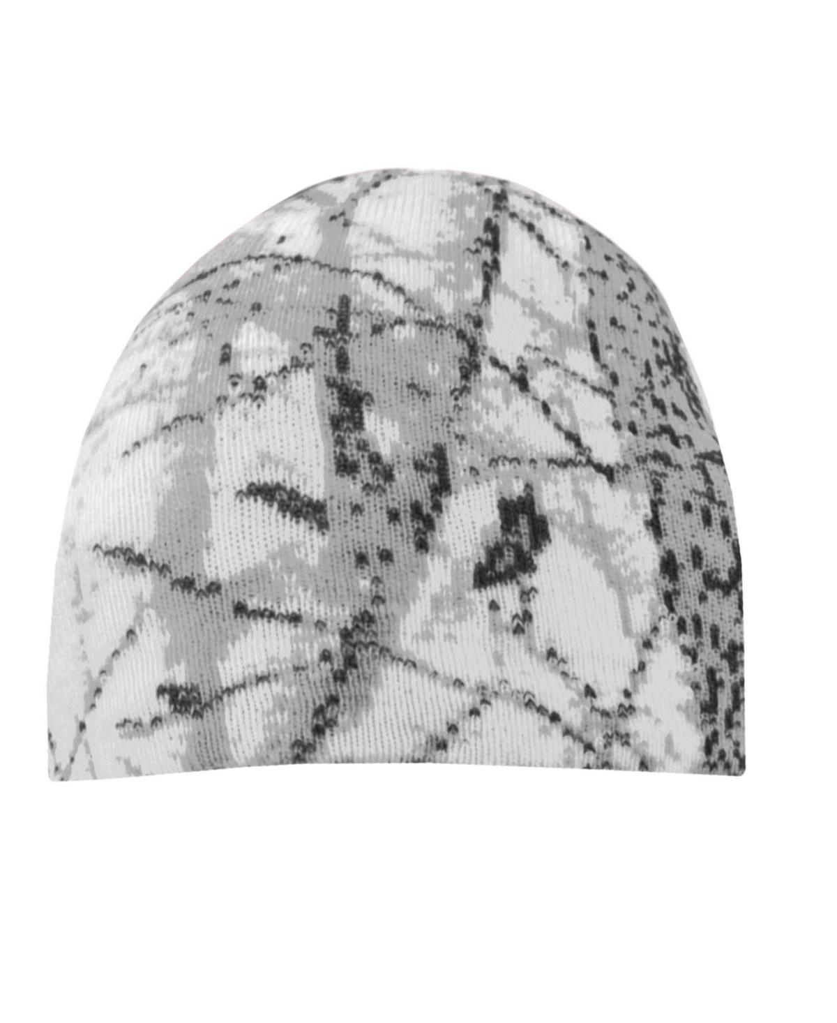 Muk Luks Mens Quietwear Digital Knit Camo Beanie Adventure Snow - Adventure snow Product Image