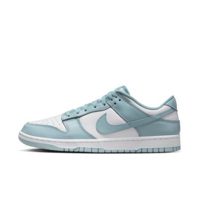 Nike Mens Nike Dunk Low Retro - Mens Shoes White/Teal/White Product Image