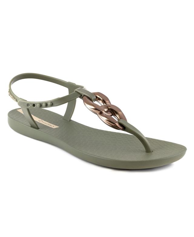 Ipanema Womens Class Connect T-Strap Comfort Sandals Beige Product Image