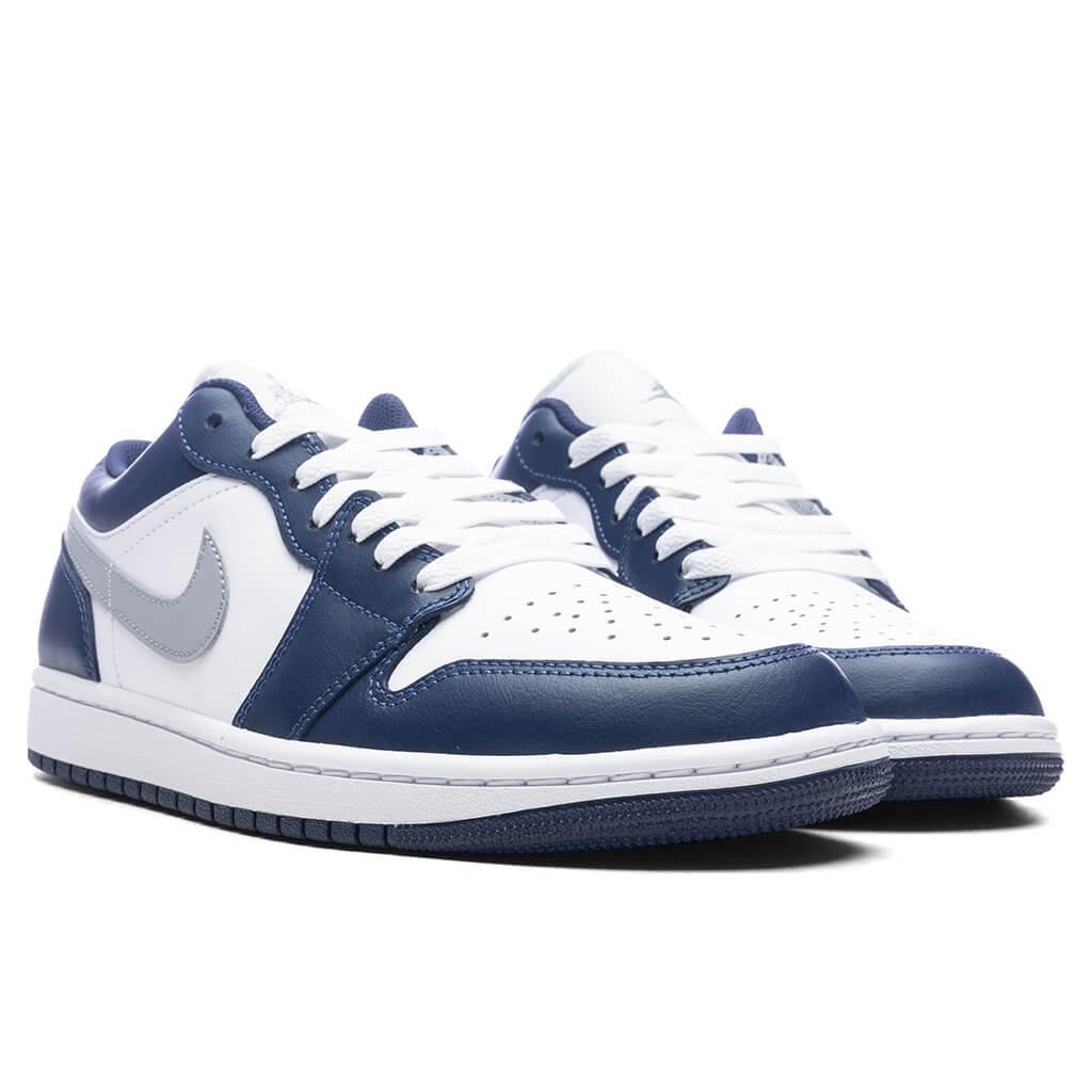 Air Jordan 1 Low - White/Wolf Grey/Midnight Navy Male Product Image