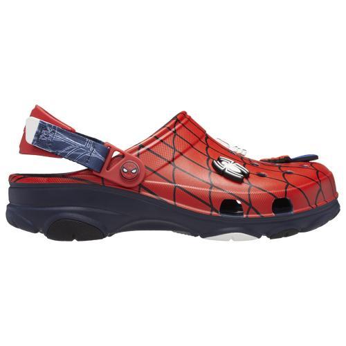 Crocs Mens Team Spider-Man All-Terrain Clogs - Shoes Navy/Red Product Image