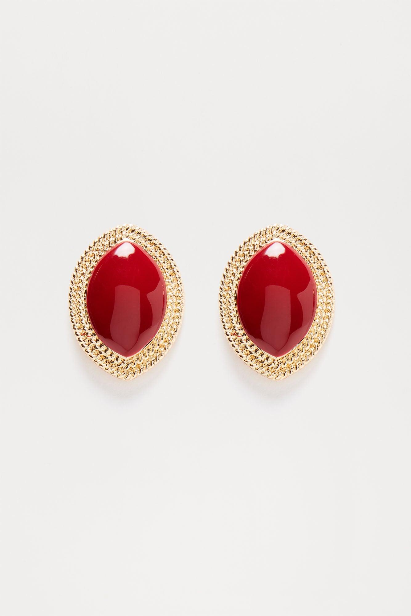 Monaco Earrings - Red Product Image