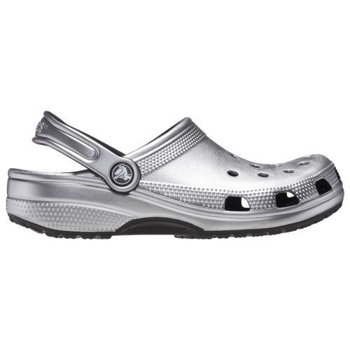 Crocs Mens Classic Clogs - Shoes Black/Silver Product Image