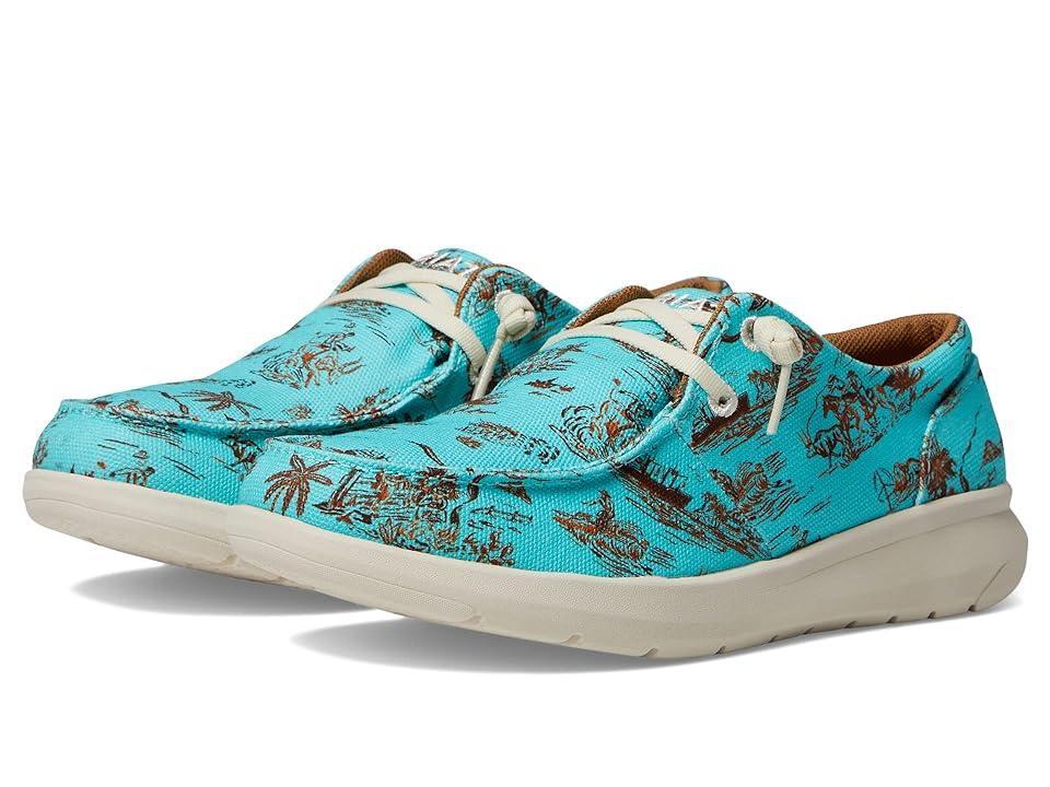 Ariat Hilo Western Aloha (Turquoise Paniolo Print) Women's Shoes Product Image