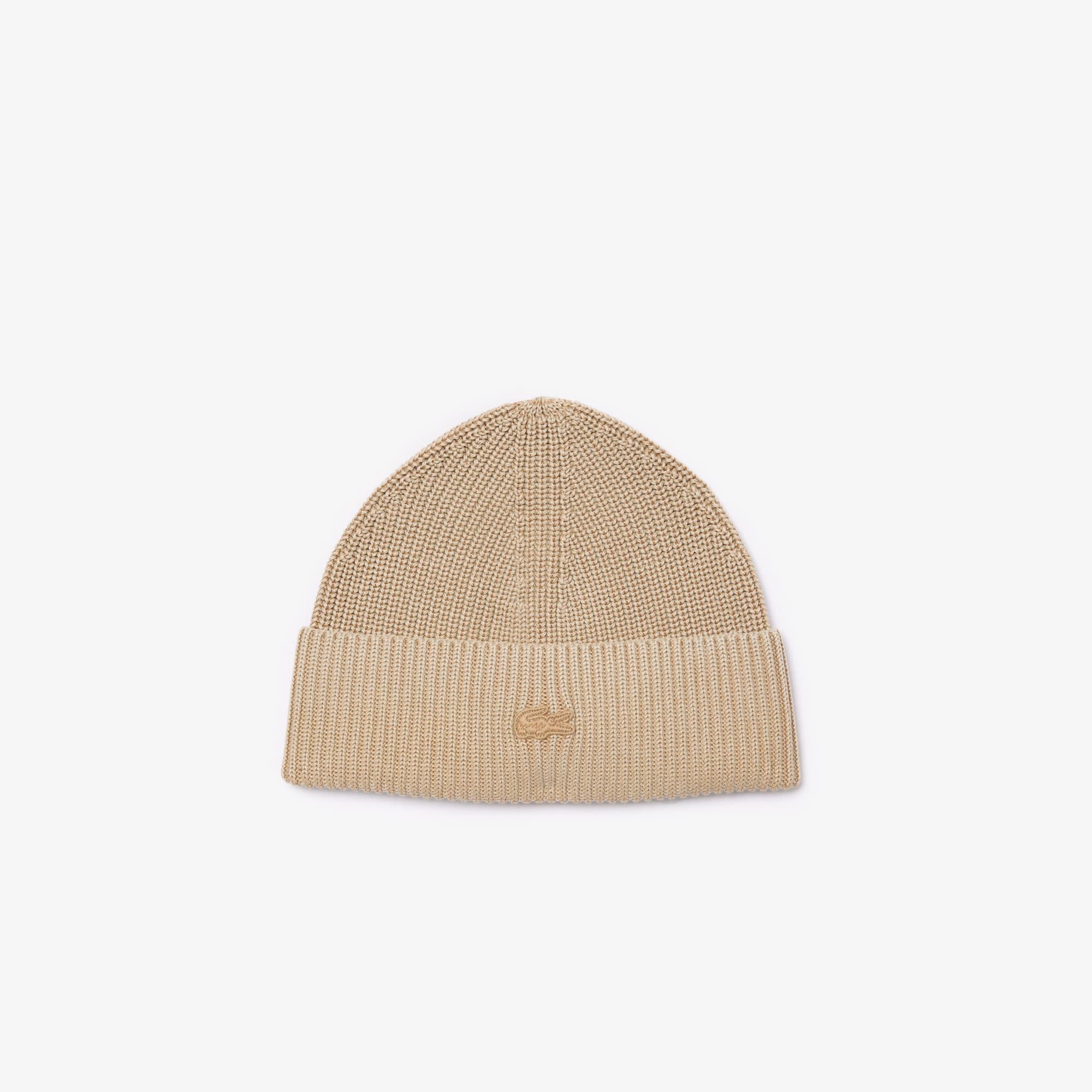 Washed Effect Ribbed Cotton Beanie Product Image