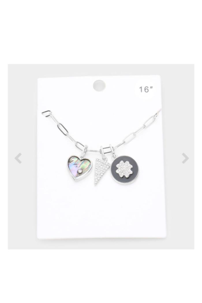 Heart Triangle Necklace Product Image