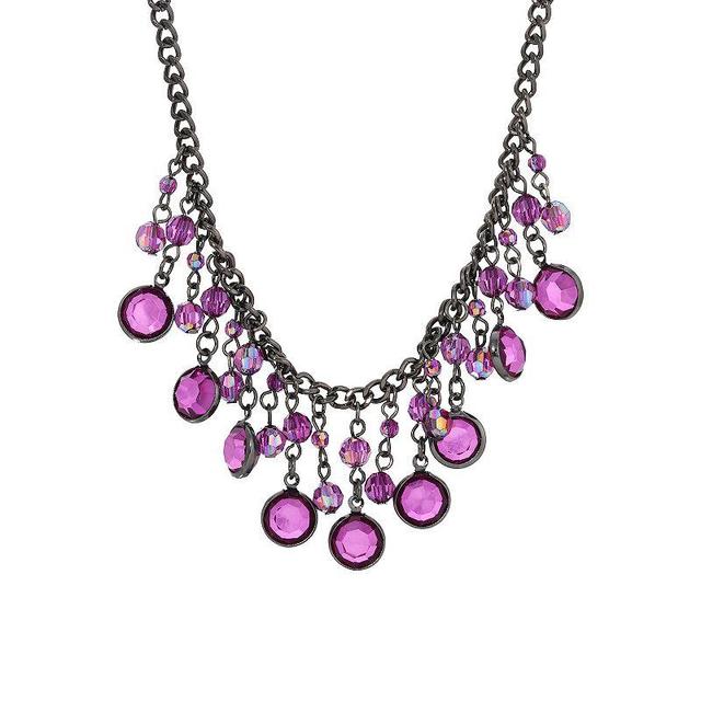 1928 Two Tone Multi Teardrop Necklace, Womens Product Image