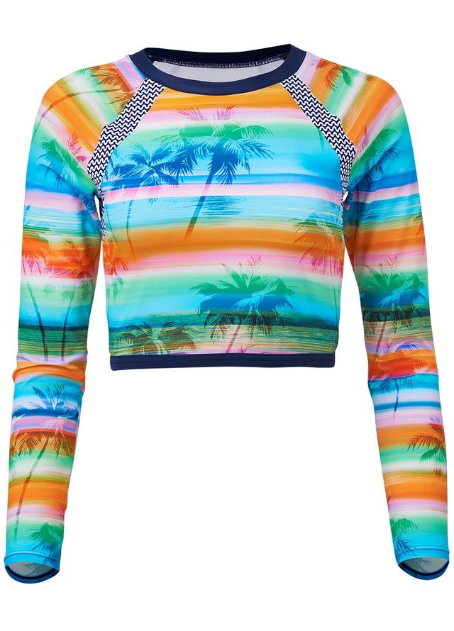 Long Sleeve Rash Guard - Digital Sunset Product Image