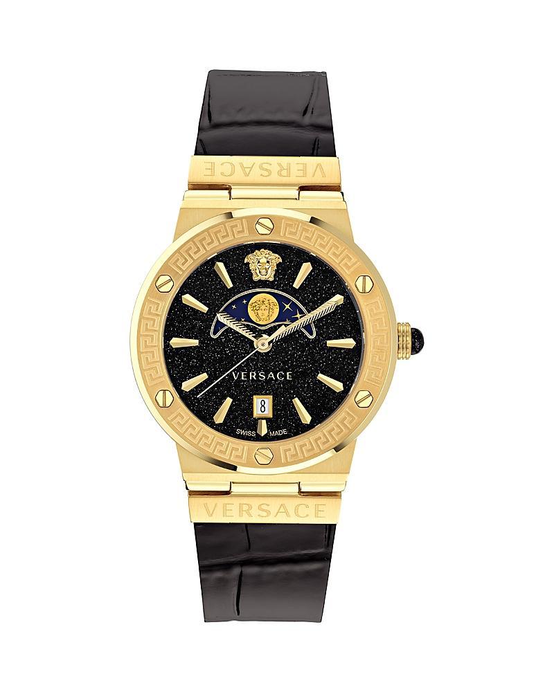 Versace Greca Logo Moonphase Watch, 38mm Product Image