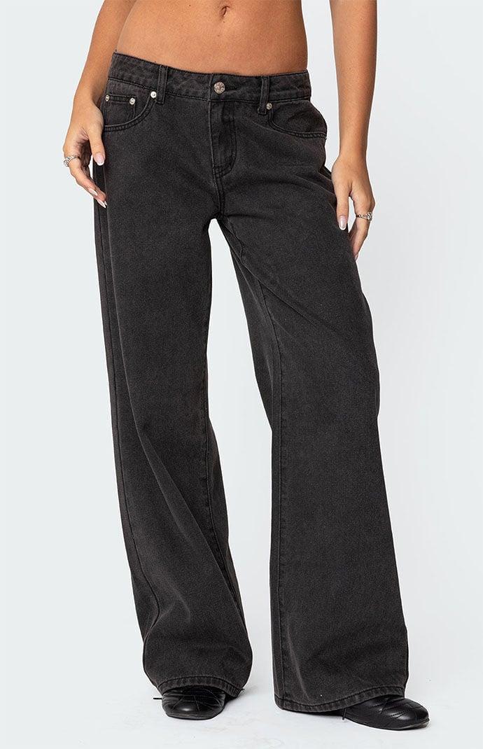 Edikted Women's Bow Pocket Relaxed Jeans Product Image