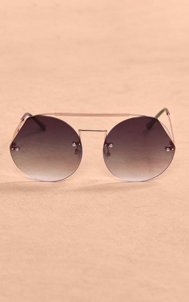 Green Round Lens Aviator Sunglasses Product Image