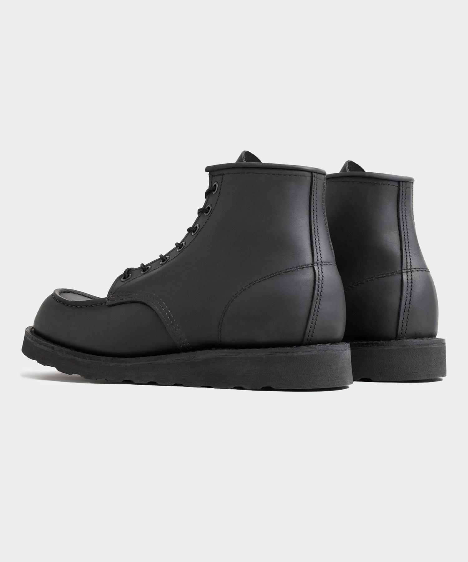 Red Wing 6-in Classic Moc All Black Product Image