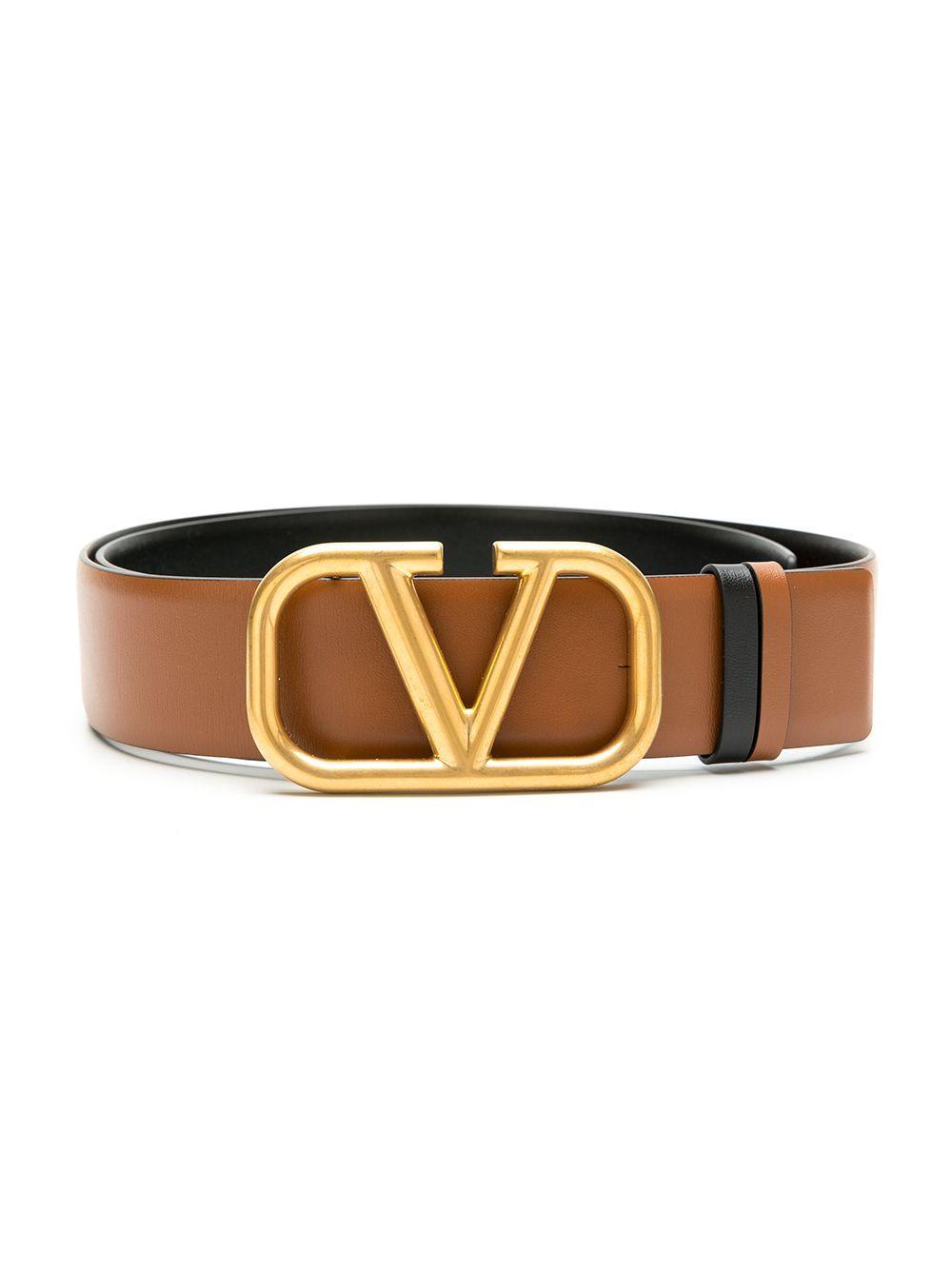 V Logo Signature Leather Reversible Belt Product Image