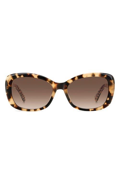 Kate Spade New York elowen 55mm gradient round sunglasses Product Image