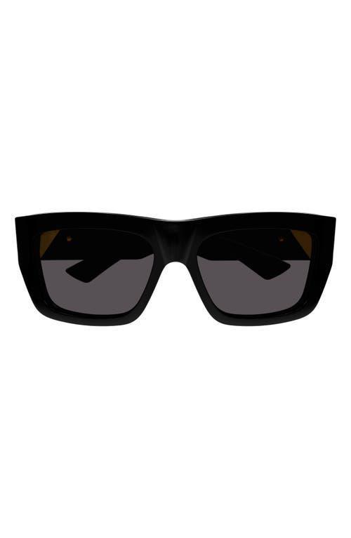 Bottega Veneta New Triangle Acetate Sunglasses Black.. Product Image