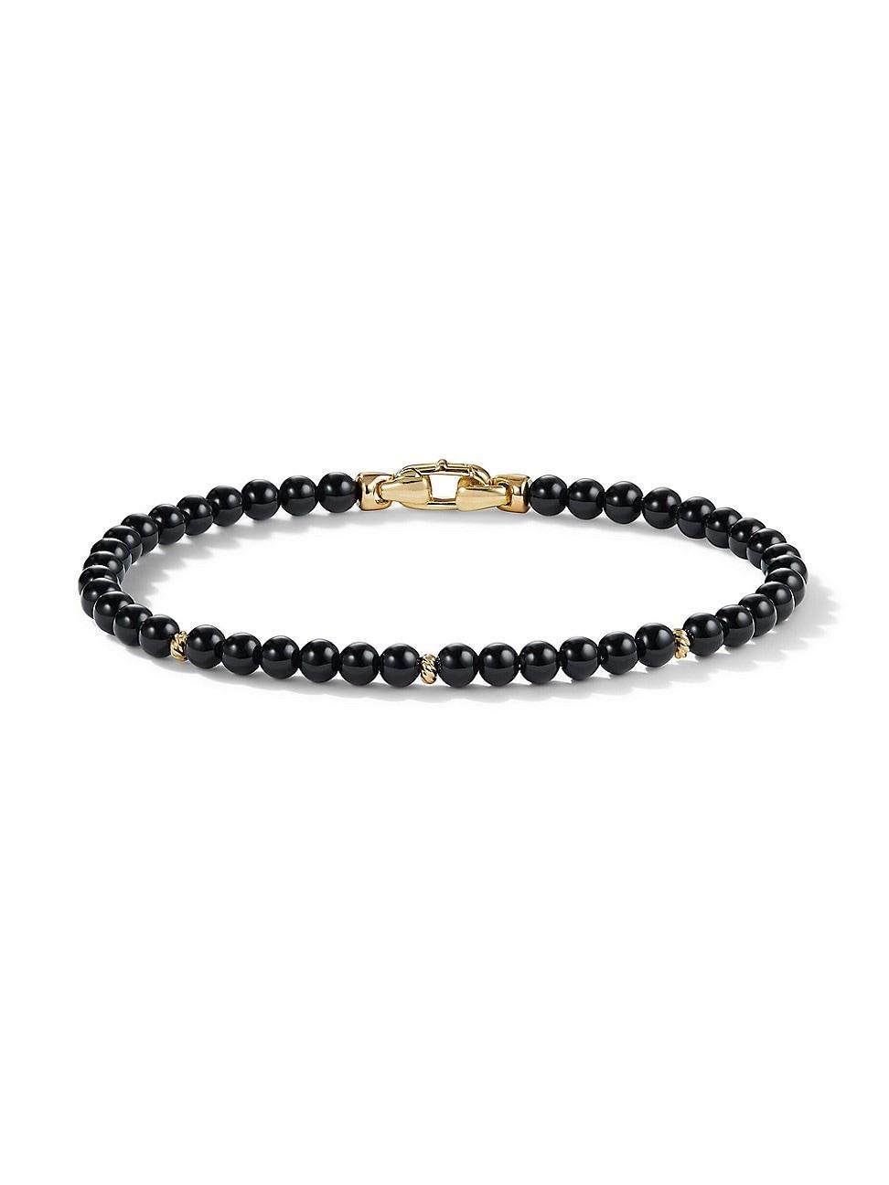 Womens Bijoux Spiritual Beads Bracelet with 14K Yellow Gold Product Image