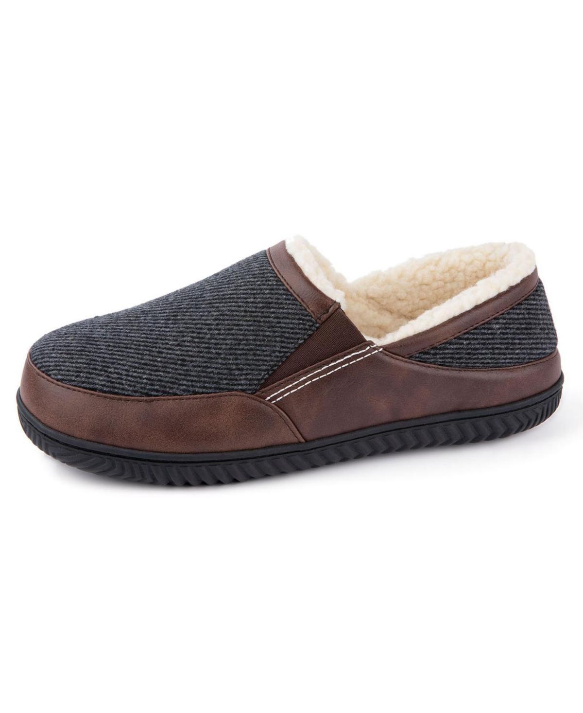 Rock Dove Mens Andrew Twill Upper Fleece Lined Closed Back Slipper Product Image