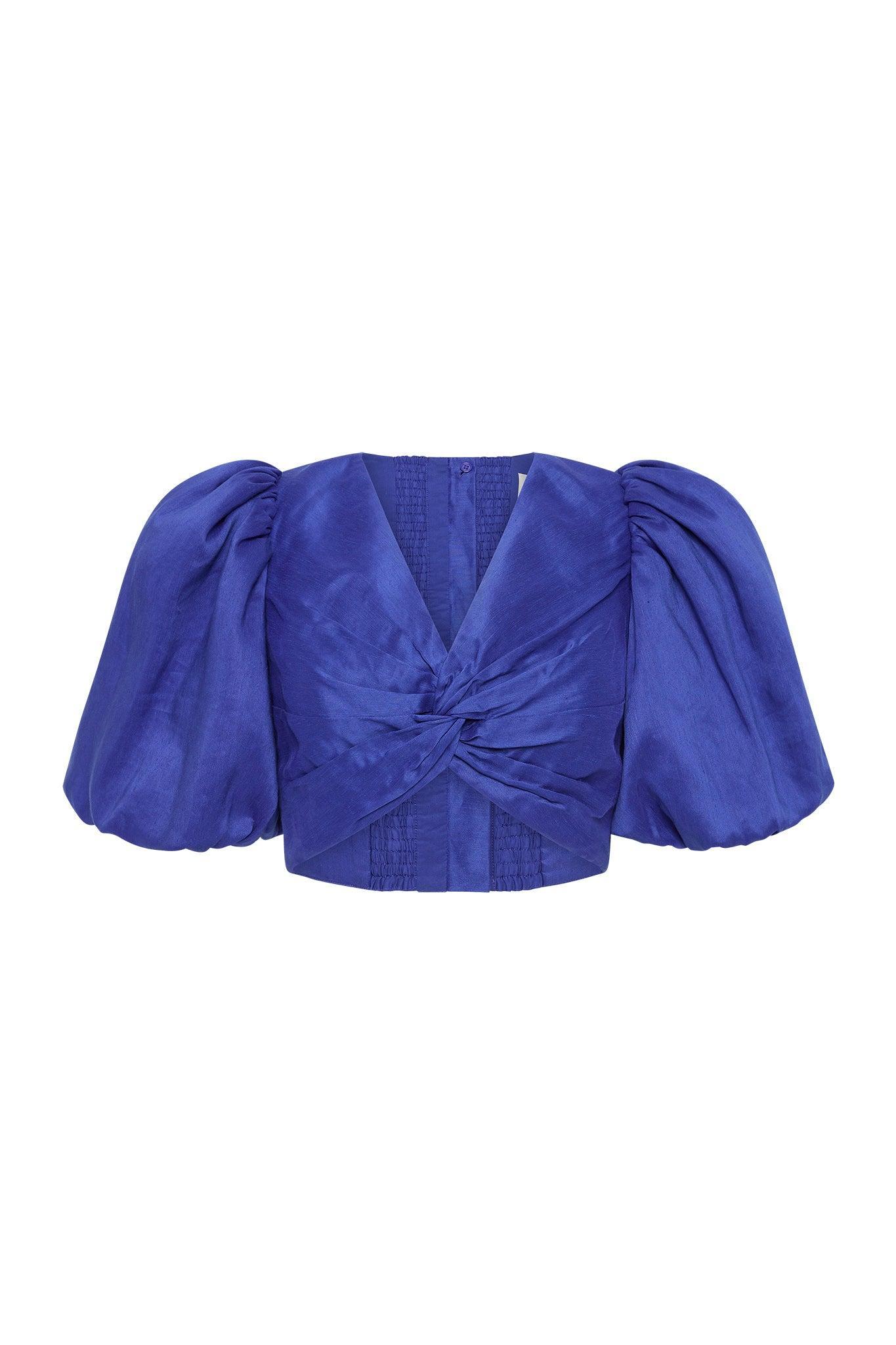 Reverb Puff Sleeve Cropped Top Product Image