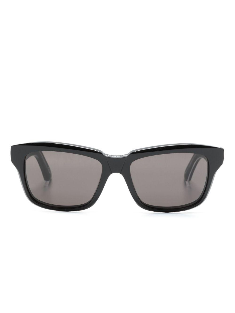 BALENCIAGA Sonnenbrille Mit Eckigem Gestell In Schwarz Product Image