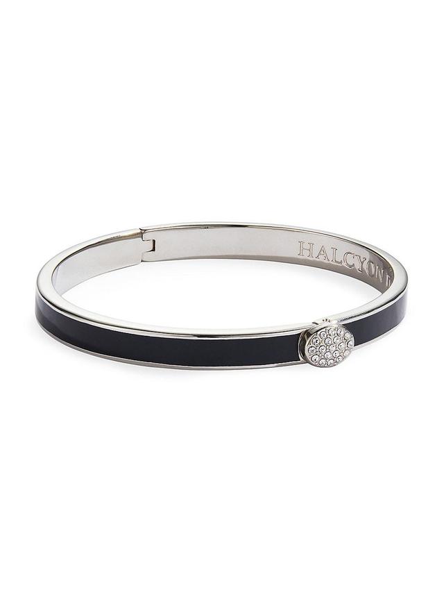 Womens Skinny Pave Hinged Bangle Product Image