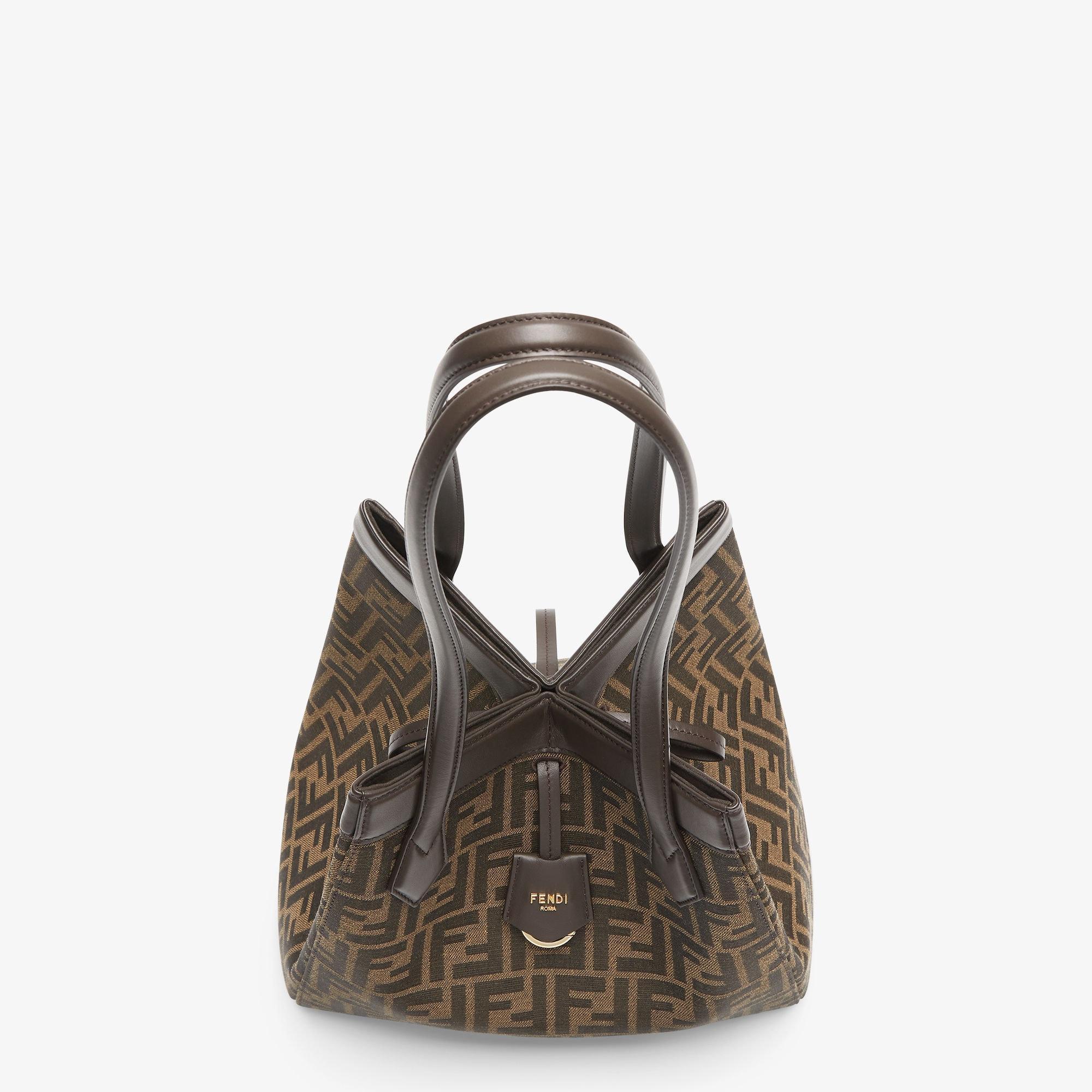 Fendi Origami MediumBrown FF jacquard fabric bag Product Image