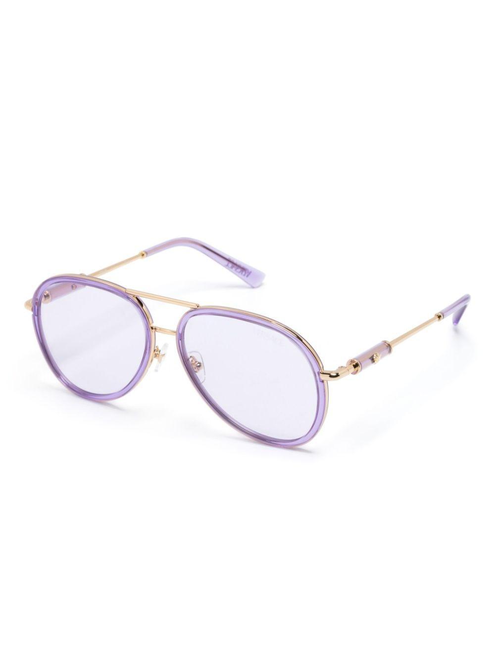 Pilot-frame Sunglasses In Purple Product Image