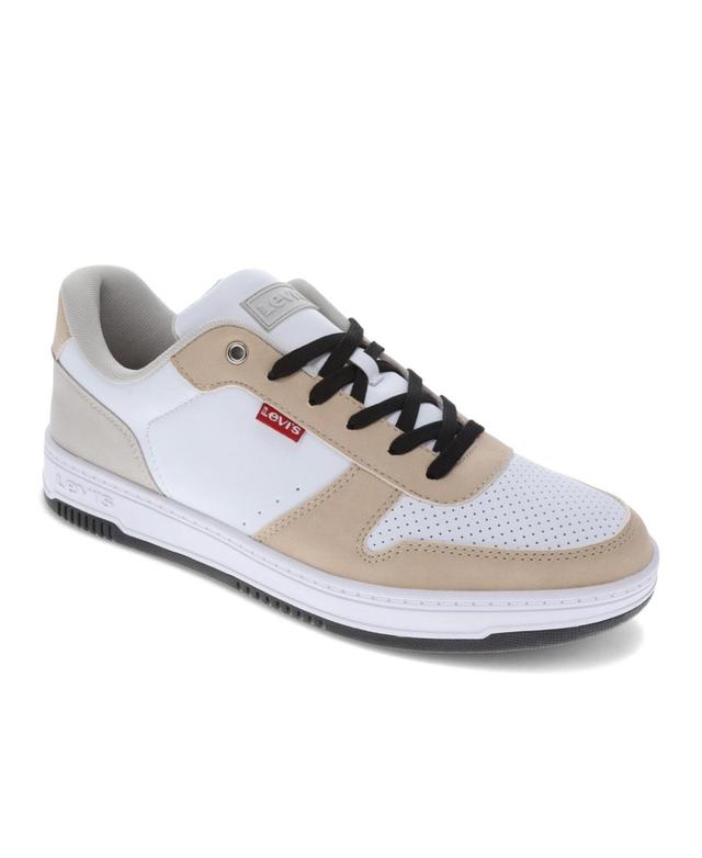 Levis Mens Drive Lo Cbl 2 Low Top Sneakers - White Product Image