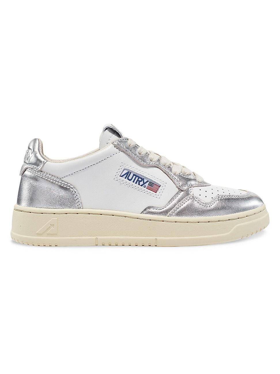 Womens Medalist Bicolor Canvas Low-Top Sneakers Product Image