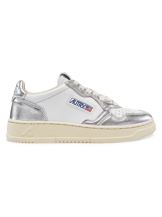 Medalist Low-Top Bicolor Leather Sneakers Product Image