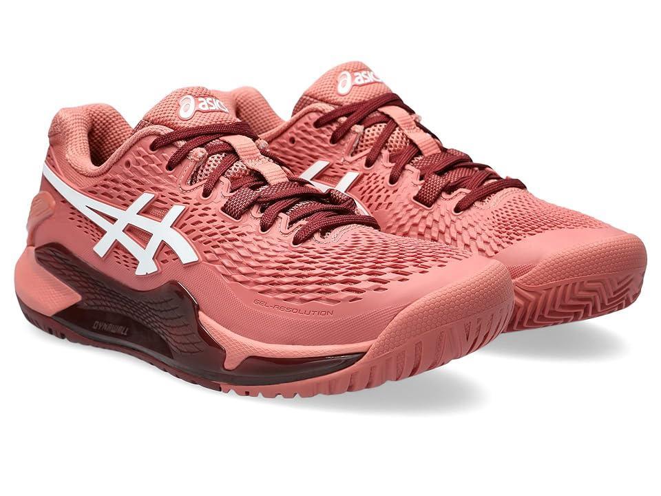 ASICS Women's GEL-Resolution 9 (Light Garnet/White) Women's Shoes Product Image