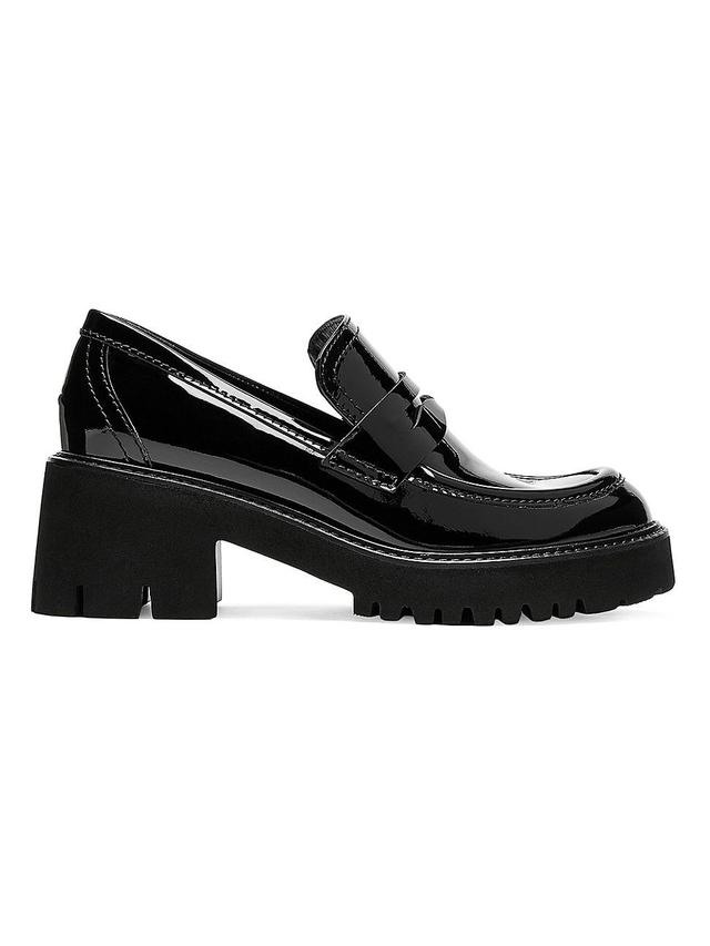 Womens Readmid Leather Platform Loafers Product Image