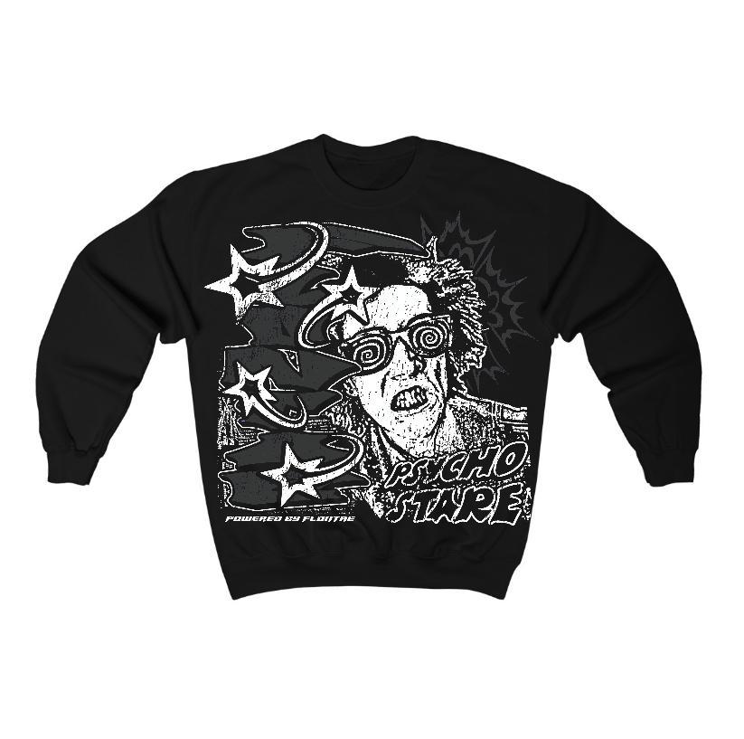 Black Cat 3s Flontae Sweatshirt Stare Graphic Product Image